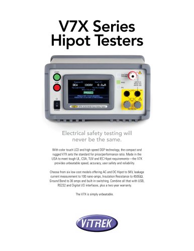 Vitrek V7X Series Hipot Testers