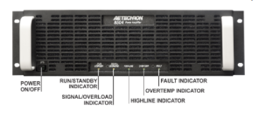 AE Techron 8520 : 4 kW to 20 kW (up to 100 kVA), up to 400A continuous, single-phase and three-phase
