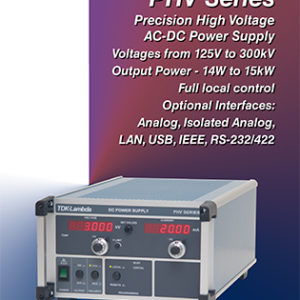 TDK-Lambda PHV Precision High Voltage Programmable DC Power Supply Outputs
