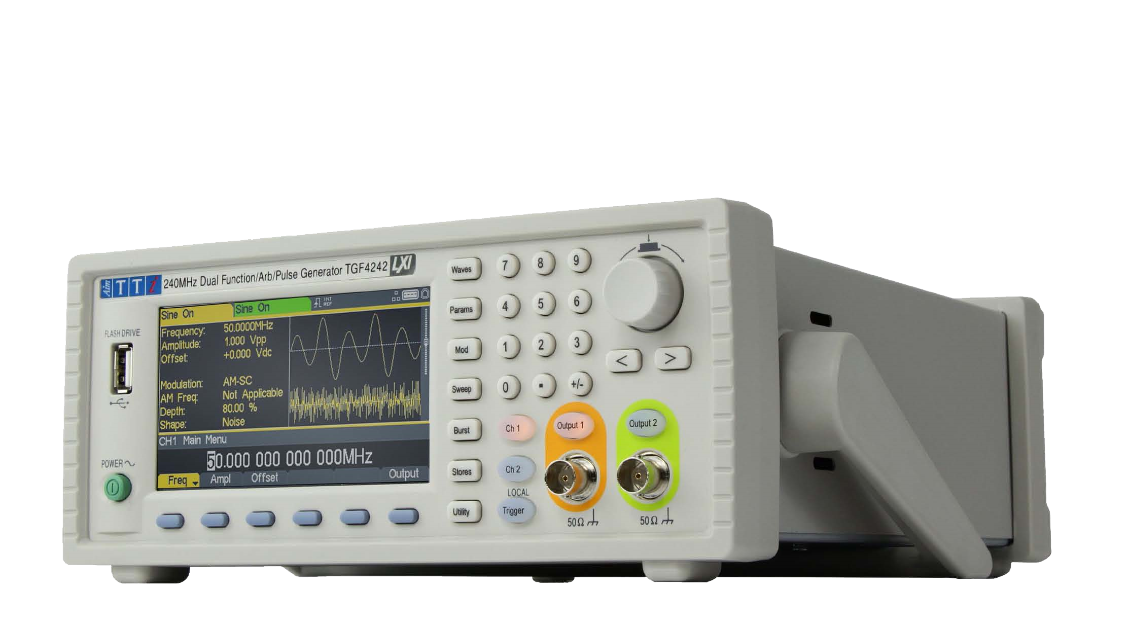AimTTi : TGF4000 Series – Dual Channel Arbitrary Function Generator with 40 to 240MHz models .