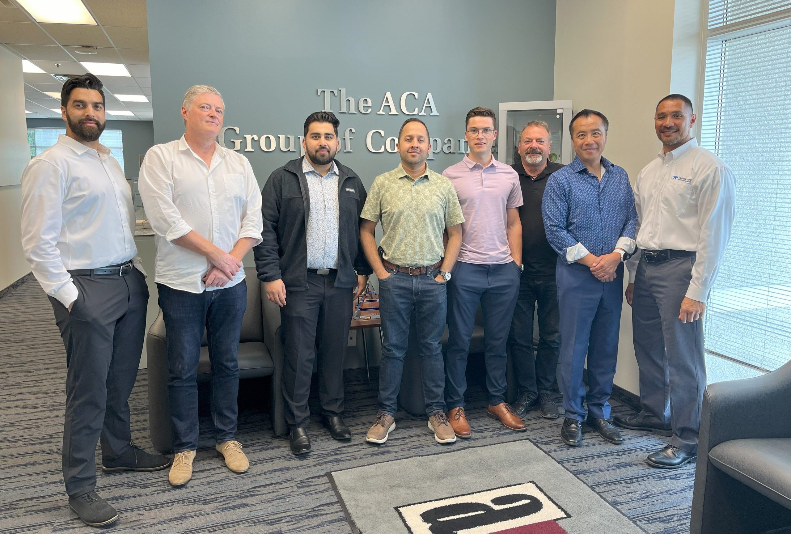 ACA TMetrix Inc. partners with Teledyne LeCroy in Canada.

Patrick Leung, Vice President & General Manager – ACA TMetrix Inc. atanding with his team along with Steven Caton and Ariff Nakhuda from Teledyne LeCroy.