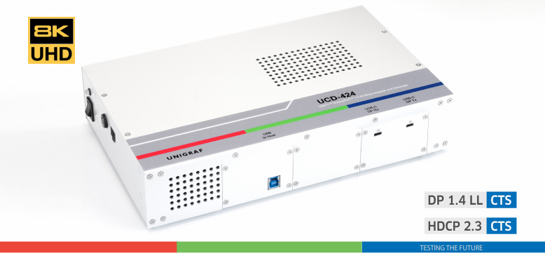 Unigraf UCD-424 • USB-C DP Alt Mode 8K Video Generator & Analyzer