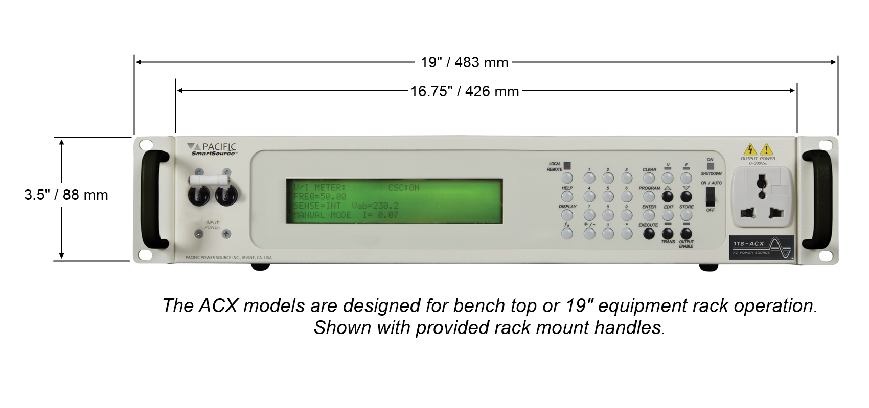 PACIFIC POWER MODEL 110ACX